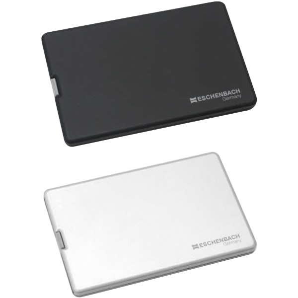 メーカ直送品・代引き不可　携帯用薄型ライトつきルーペ　「イージーポケット」　3倍　152111シルバー　割引不可