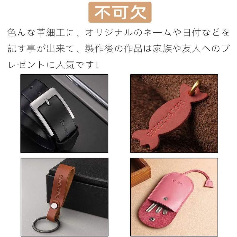 Renjzle レザークラフト刻印 レザークラフト用 刻印シート 革 工具セット打ち具 アルファベット打ち具｜parvusgradus｜05