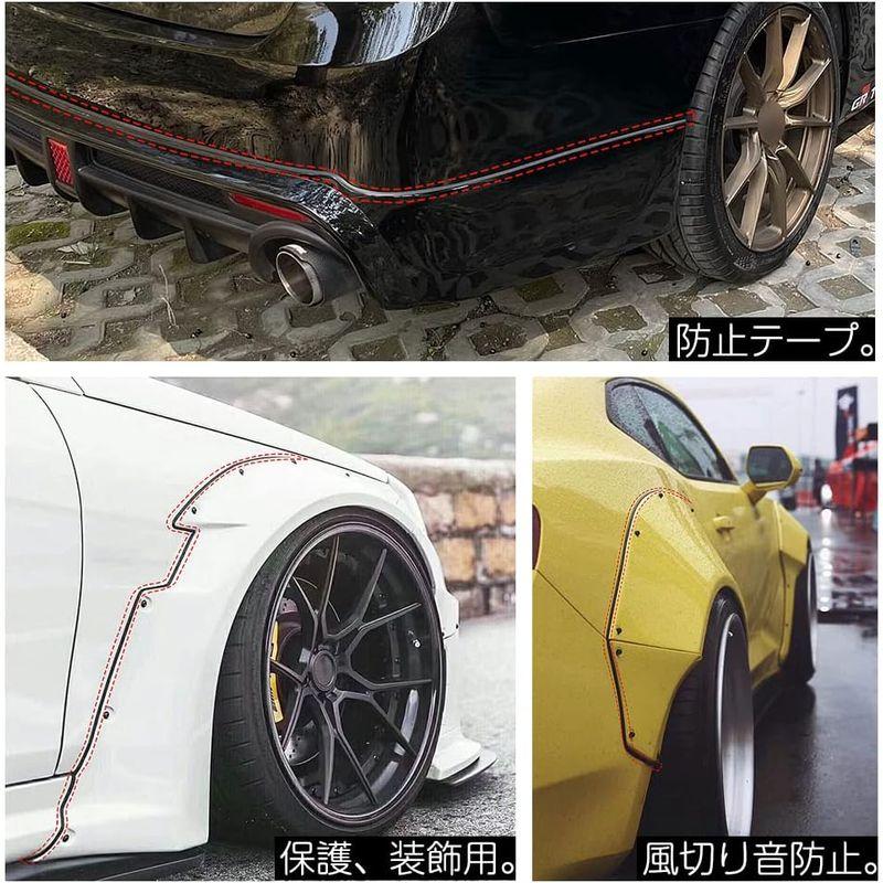 LIANHATA T字型 車用モール 2m 車ドアエッジガード 隙間埋め 自由にカット 気密性アップ 風切り音防止 防止テープ 防? モール｜parvusgradus｜03