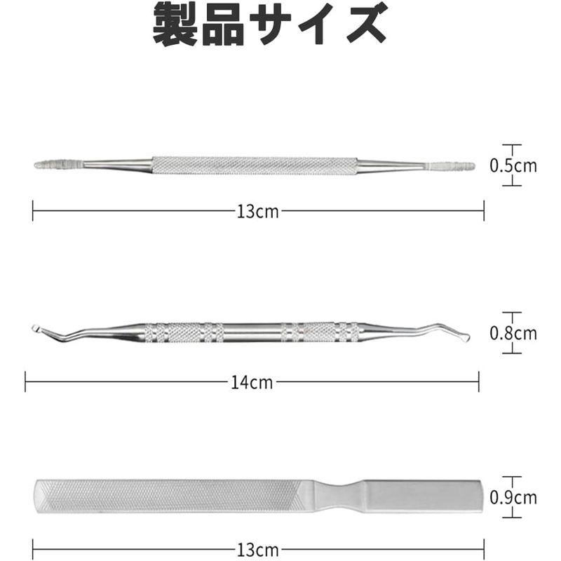 YFFSFDC 爪垢取り 爪やすり 爪垢とり 爪リフター 足の爪 爪の隙間 巻き爪 厚い爪 爪ケア ネイルケア フットケア ステンレス製 ケ｜parvusgradus｜05