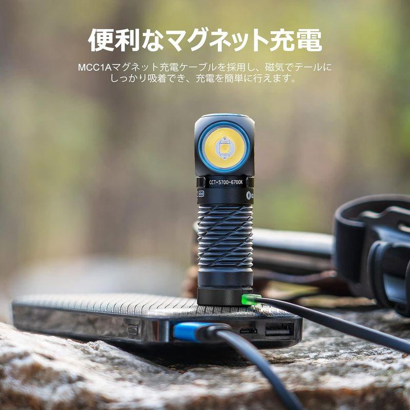 OLIGHT(オーライト) Perun 2 Mini ヘッドライト 充電式 フラッシュライト 懐中電灯兼用 高輝度led 1100ルーメン｜parvusgradus｜06