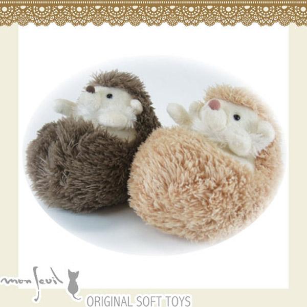 モン・スイユ 10686-87 ハリネズミ ランディ ベージュ ブラウン