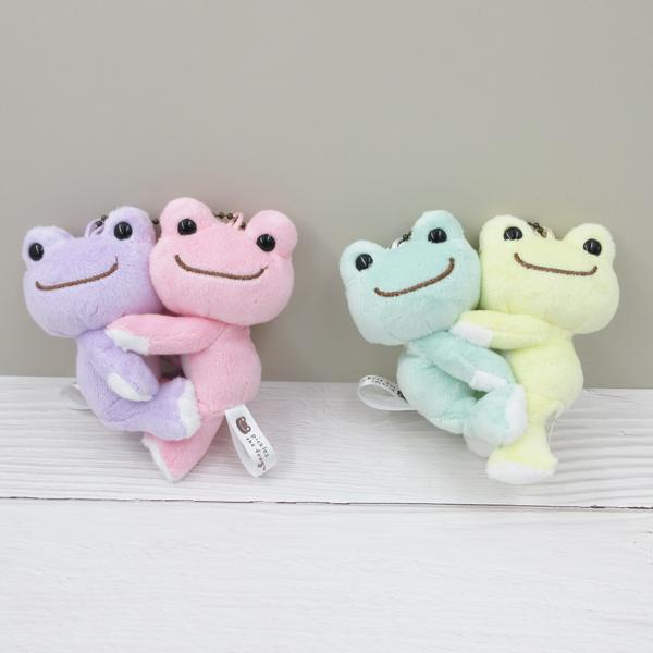 190246-53 かえるの ピクルス ハグマスコット PU&PK BL&YE ぬいぐるみ