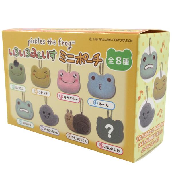 192608-24 かえるの ピクルス いろいろフェイス ミニポーチ 単品