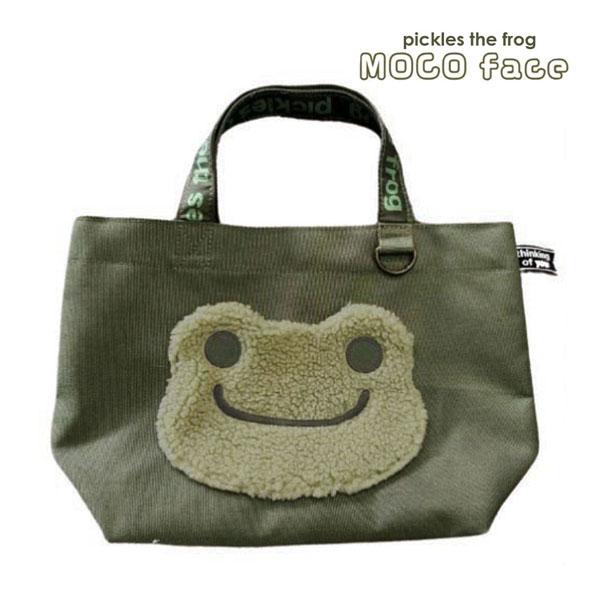 【ネコポス便発送可】202925-24 ピクルス もこフェイス ミニトート MOCO face かえるのピクルス bag バッグ 手提げ ...