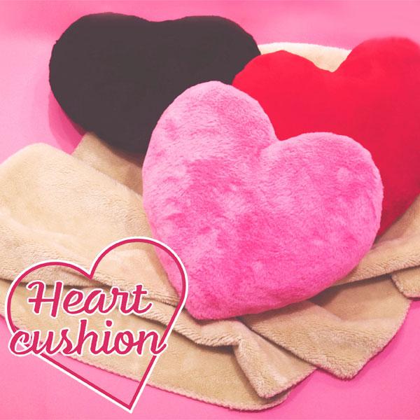 87431-33 ハートクッション ピンク レッド ブラック HEART CUSHION
