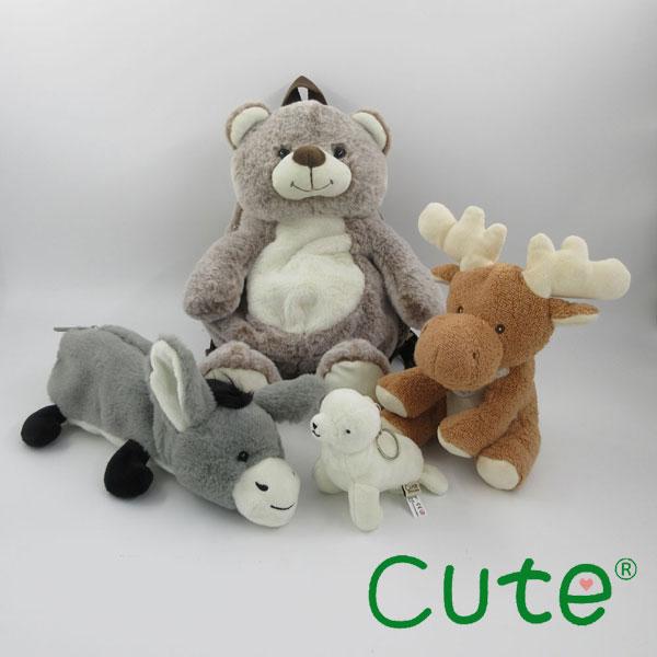 87551-58 ZIP cute アニマル リュック ぬいぐるみ BAG ギフト