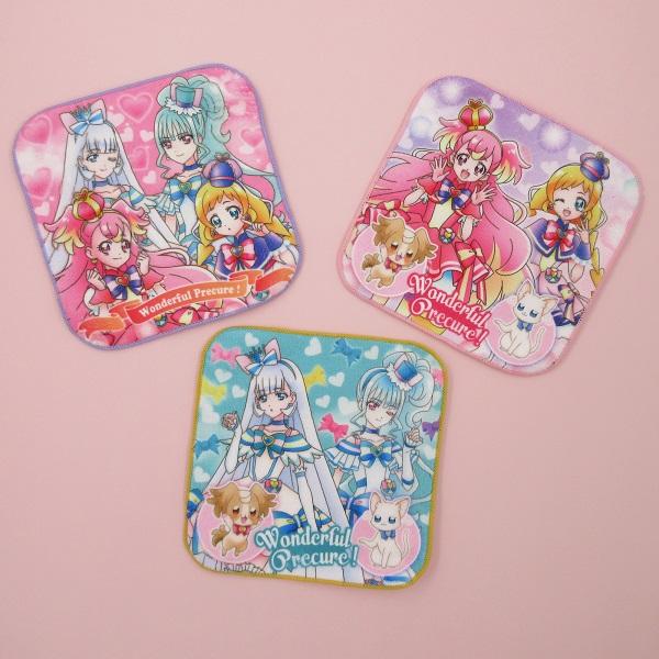 ネコポス便発送可】25551 プリキュア ミニタオル3枚セット わんだふる