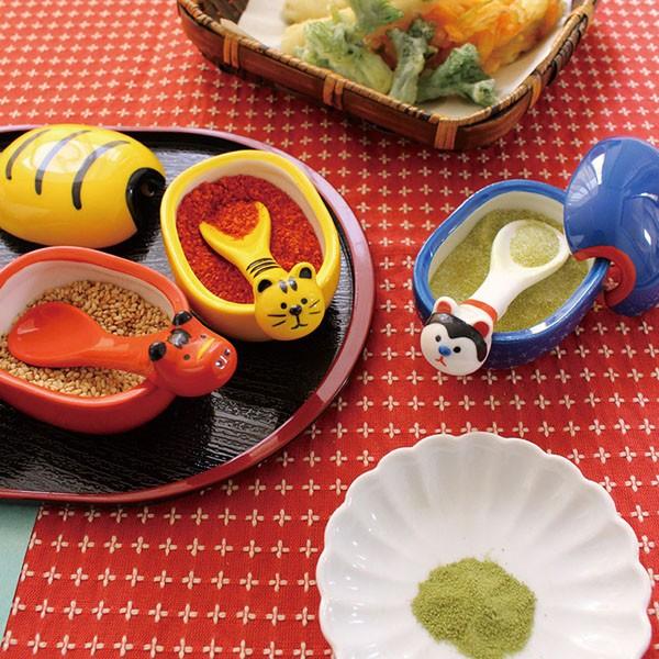 DC-ZCB-61275-77「郷土張子 調味料ポット（赤べこ・寅・こま犬