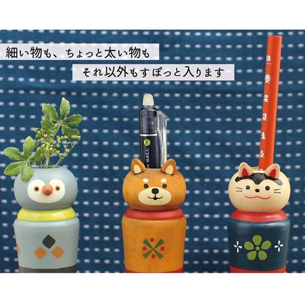 KK-92491-94「ペンスタンド」こけしたち DECOLE デコレ 事務用品 文具