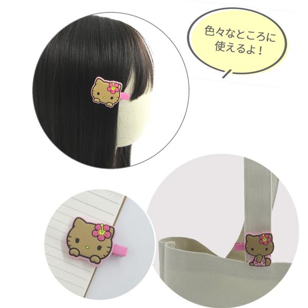 ハローキティ 【ネコポス便発送可】130987 ヘアクリップ レオパード