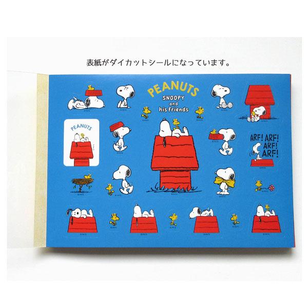 ネコポス便発送可】スヌーピー PS21 スクエア メモパッド／シール付き