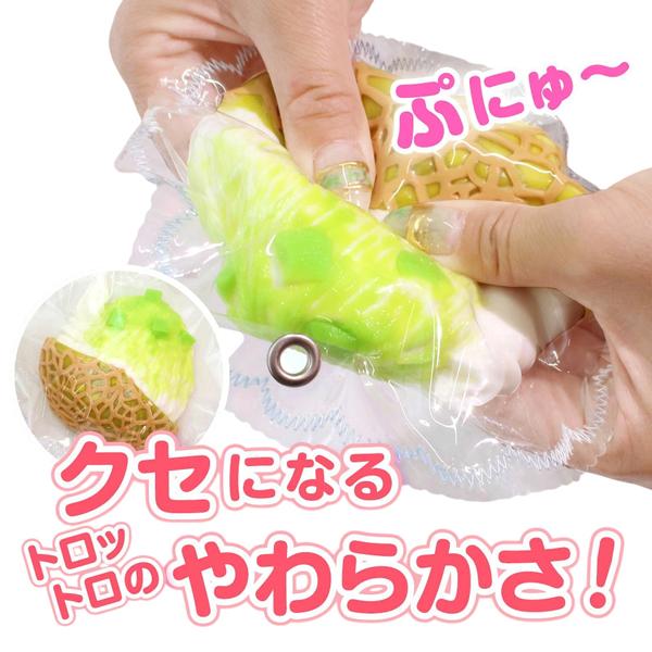 ネコポス便発送可】UN-835 極とろスクイーズ かき氷 メロン ピーチ