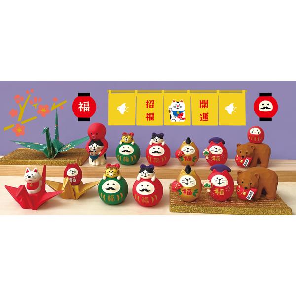 DECOLE（デコレ） ZCB-29611-12「折り鶴台座（金・赤）」開運縁起物 福