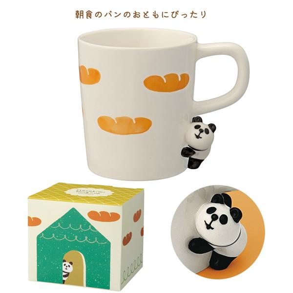 DECOLE（デコレ） ZCB-47361-3「のぞき見マグ」パン好きパンダ 旅猫 野