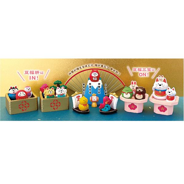 DECOLE（デコレ） ZCB-47480-82「 扇の台座 紅・白・金」 concombre