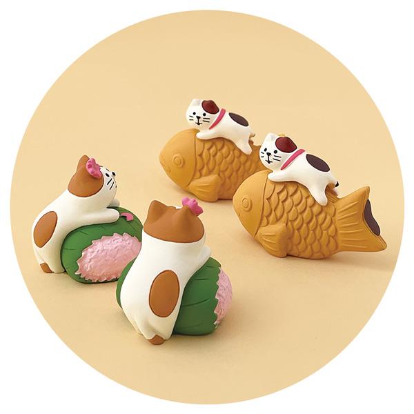 DECOLE（デコレ） ZSA-38717R 桜餅包みにゃんこ ねこねこ桜ピクニック