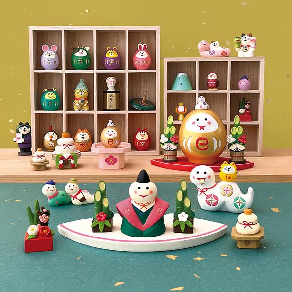 DECOLE（デコレ） ZSG-35579G「紅白ミニ門松セット」 concombre