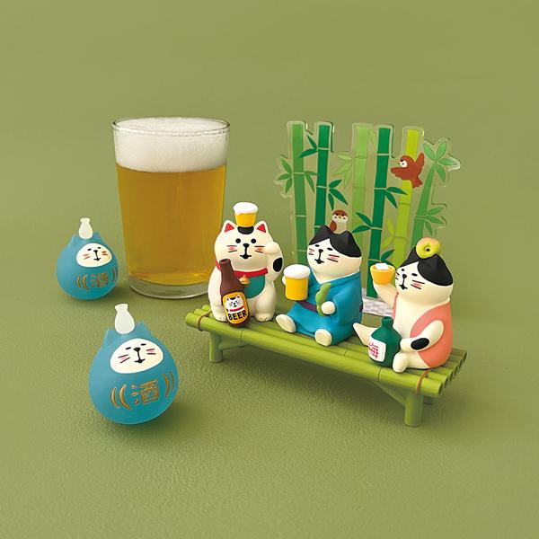 DECOLE（デコレ） ZSV-16839D ほろ酔い猫だるま 冷酒 ほろ酔い、夏宵