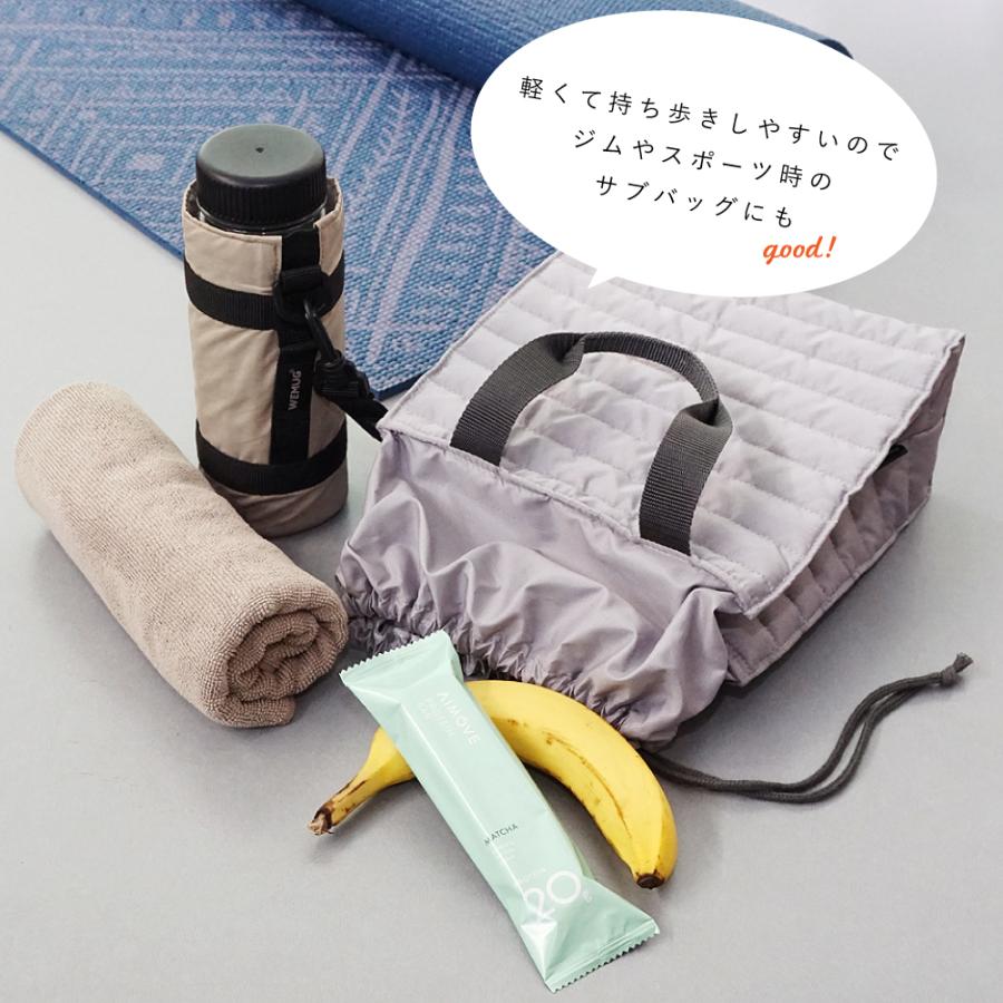 保冷バッグ 保冷 保温 エコバッグ バッグ ランチバッグ 弁当袋 おしゃれ 大きめ 折りたたみ レディース ブランド トート 日本製 Ecorip 巾着 トートバッグ L | ECORIP | 17