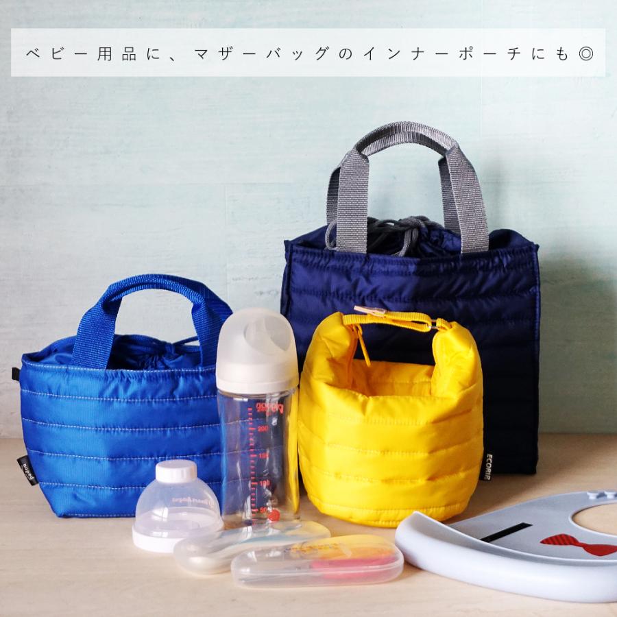 保冷バッグ 保冷 保温 エコバッグ バッグ ランチバッグ 弁当袋 おしゃれ 大きめ 折りたたみ レディース ブランド トート 日本製 Ecorip 巾着 トートバッグ L | ECORIP | 15