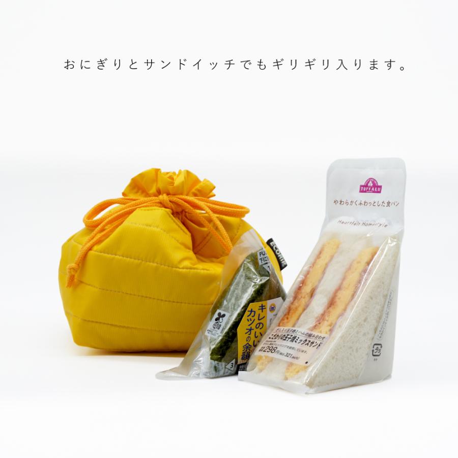 保冷バッグ 巾着 保冷 保温 ランチバッグ 小さめ 弁当袋 洗える 折りたたみ 子供 おにぎり バッグインバッグ 軽量 軽い 日本製 Ecorip 巾着袋 (M) | ブランド登録なし | 07