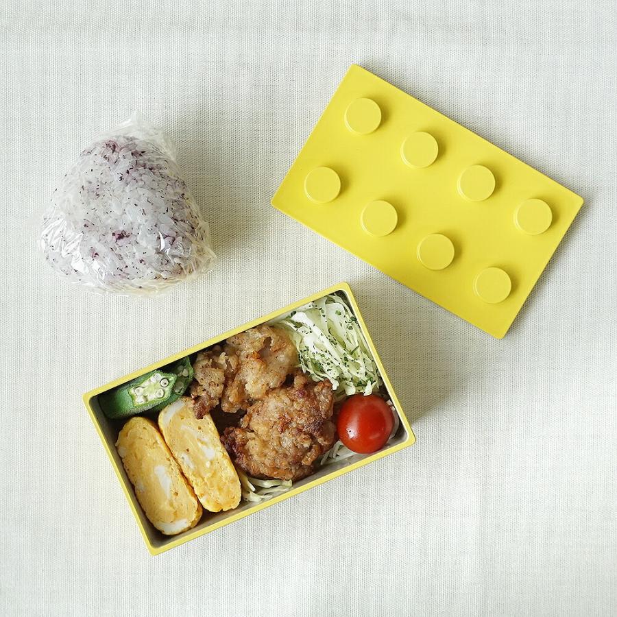 弁当箱 お弁当箱 ランチボックス 1段 おしゃれ スリム レンジ対応 食洗機対応 子供 子ども 女子 幼稚園 小さめ 日本製 P:BLOCK スモールブロックランチ 250ml｜pas2｜07