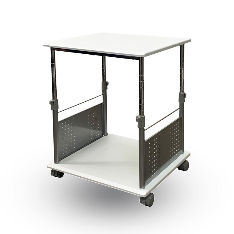 プリンター台 PJC-7203 デスクの下 に収納可能・プリンターラック PJC-7203-WD -WH【上下 昇降 45〜70cm  / 1ミリ単位で 高さ調節 可 】【お客様による組立式】 | レメックス・ジャパン | 18