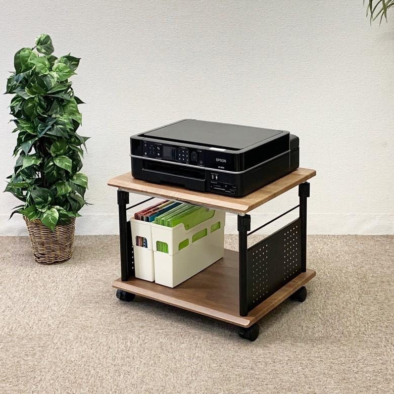 プリンター台 PJC-7203 デスクの下 に収納可能・プリンターラック PJC-7203-WD -WH【上下 昇降 45〜70cm  / 1ミリ単位で 高さ調節 可 】【お客様による組立式】 | レメックス・ジャパン | 06