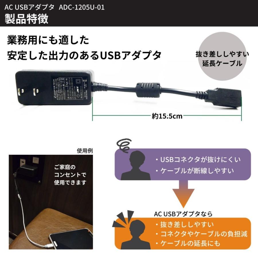 USBアダプター 5個セット ACアダプター 5V 2.5A スマホ充電 延長 USBアダプター 5個セット ACアダプター 5V 2.5A スマホ充電 延長