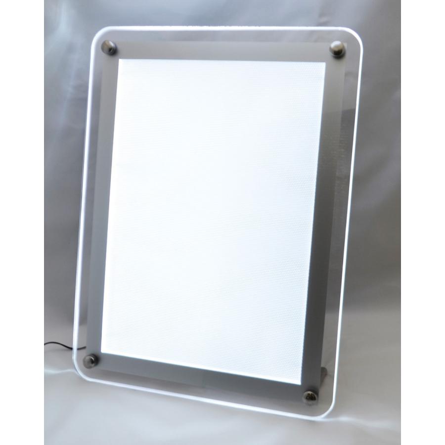 LEDパネル A4 ポスターフレーム 角丸仕様 白色LED点灯 自立金具付き | ブランド登録なし | 03