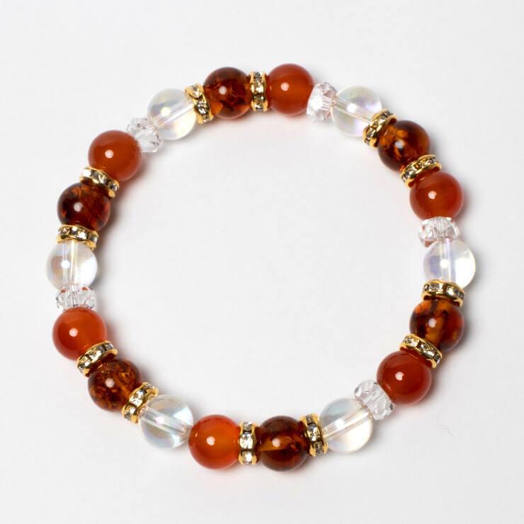 アンバー・カーネリアン デザインブレスレット |  | 03