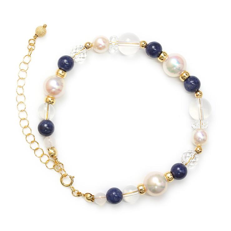 【aco classic】アコヤ真珠・誕生石ブレスレット 9月サファイア |  | 03