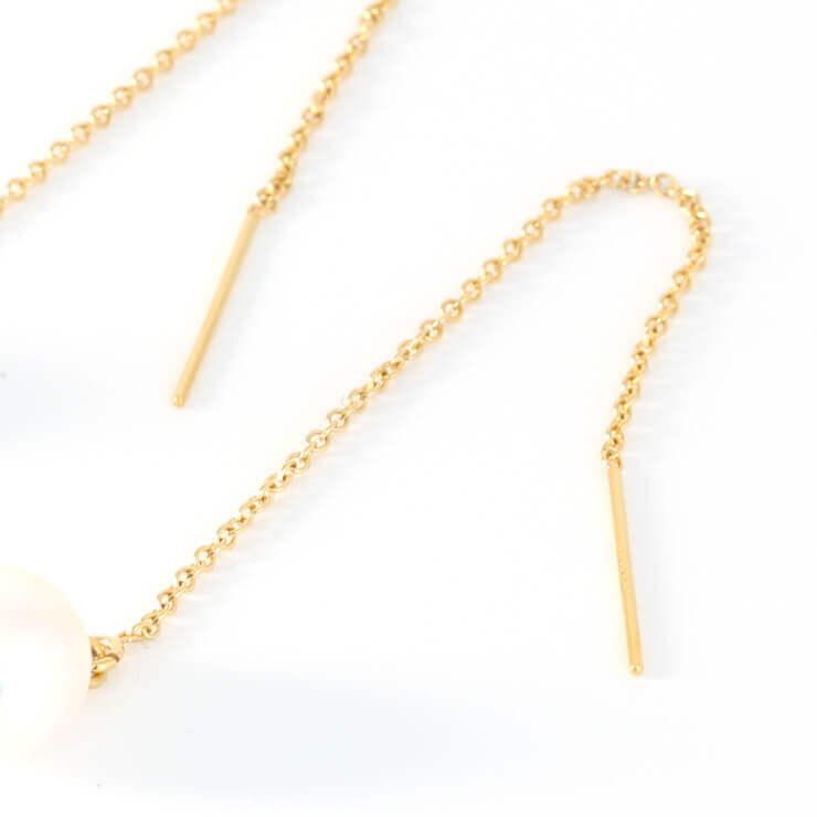 【aco classic】アコヤ真珠チェーンピアス（ペア・14KGF） |  | 03