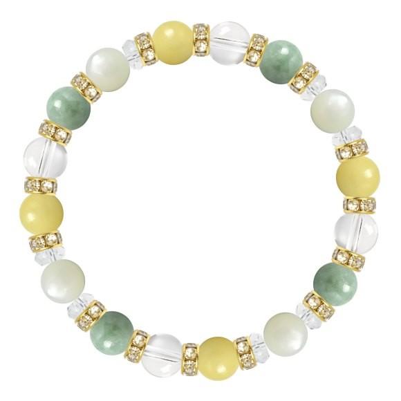 パワーストーン ブレスレット 翡翠・アラゴナイト 仕事運 誕生石 5月 願望成就 縁結び 人間関係 |  | 01