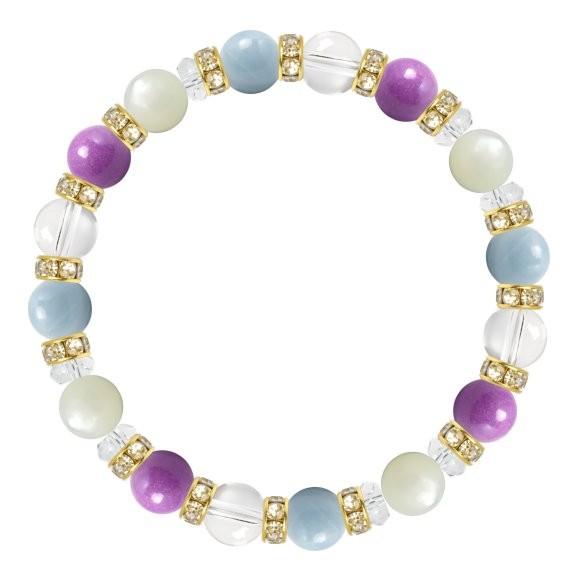 パワーストーン ブレスレット フォスフォシデライト・アクアマリン 癒し 家庭円満 誕生石 3月 結婚運 |  | 01