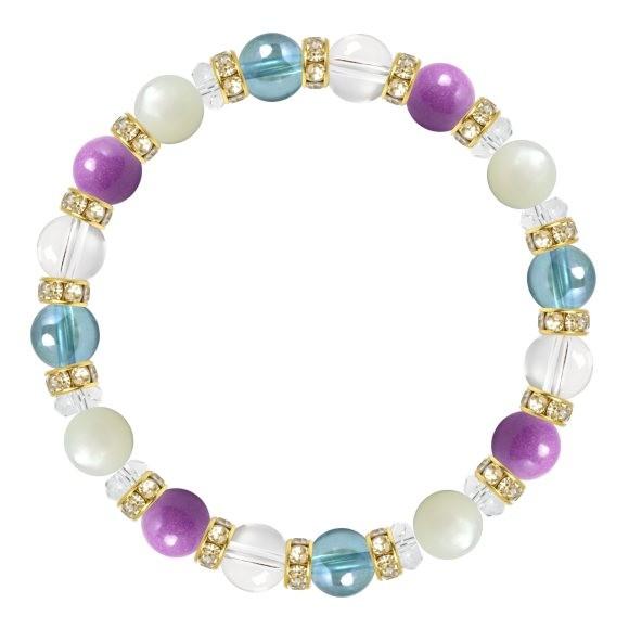 パワーストーン ブレスレット フォスフォシデライト・アクアオーラ 癒し 仕事運 願望成就 |  | 01