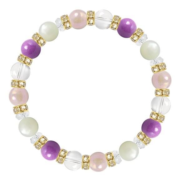 パワーストーン ブレスレット フォスフォシデライト・ローズオーラ 癒し 縁結び 恋愛成就 |  | 01