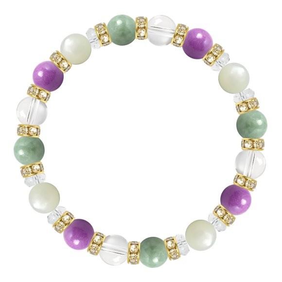 パワーストーン ブレスレット フォスフォシデライト・翡翠 癒し 仕事運 誕生石 5月 願望成就 |  | 01