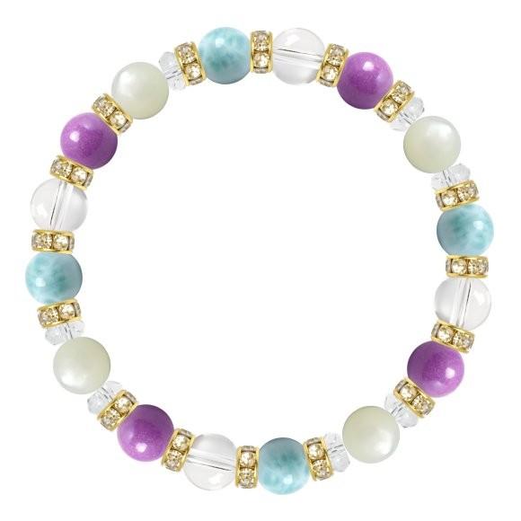 パワーストーン ブレスレット フォスフォシデライト・ラリマー 癒し |  | 01