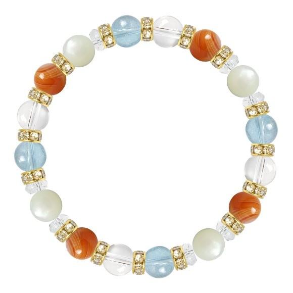 パワーストーン ブレスレット サードオニキス・ブルートパーズ 誕生石 8月 恋人・夫婦円満 結婚運 仕事運 縁結び 11月 |  | 01