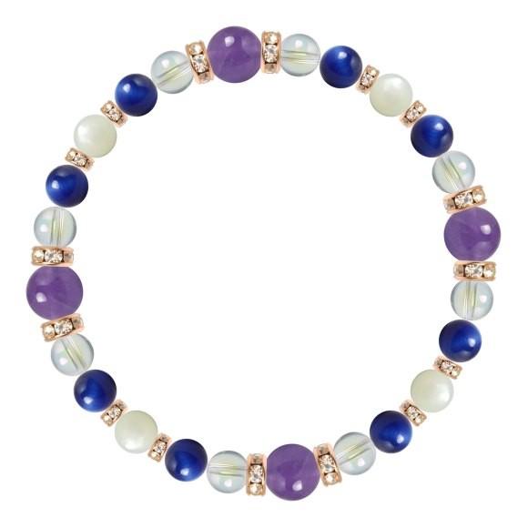 パワーストーン ブレスレット アメジスト・ライトブルータイガーアイ 誕生石 2月 恋愛成就 結婚運 仕事運 金運 |  | 01