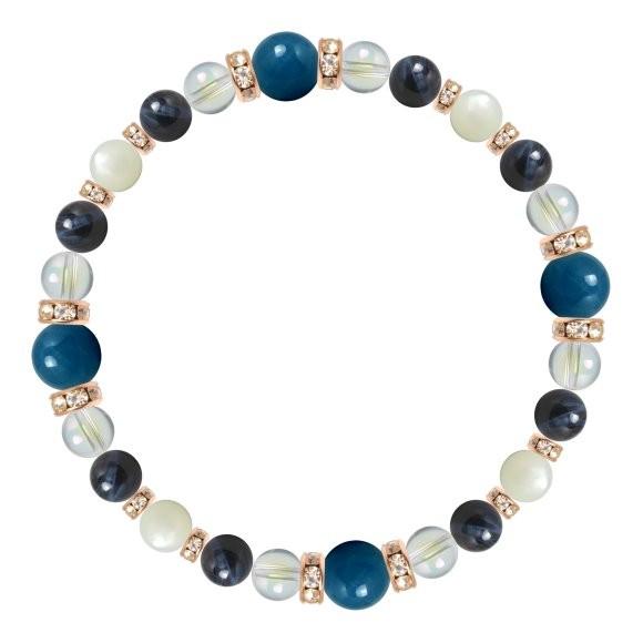 パワーストーン ブレスレット アクアマリン・ブルータイガーアイ（ホークスアイ） 家庭円満 誕生石 3月 結婚運 仕事運 金運 |  | 01