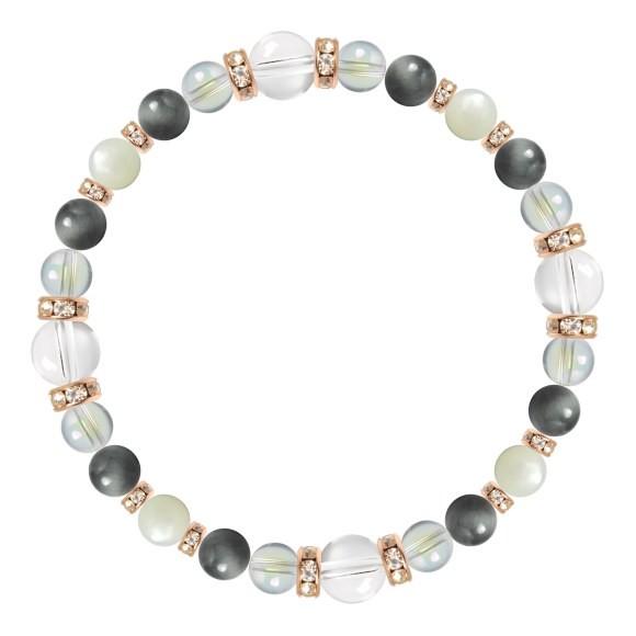 パワーストーン ブレスレット クリスタル（本水晶）・イーグルアイ 誕生石 4月 仕事運 恋愛成就 願望成就 |  | 01