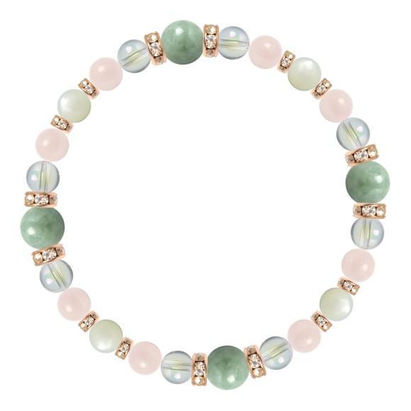 パワーストーン ブレスレット 翡翠・モルガナイト 仕事運 誕生石 5月 願望成就 家庭円満 結婚運 4月 |  | 01