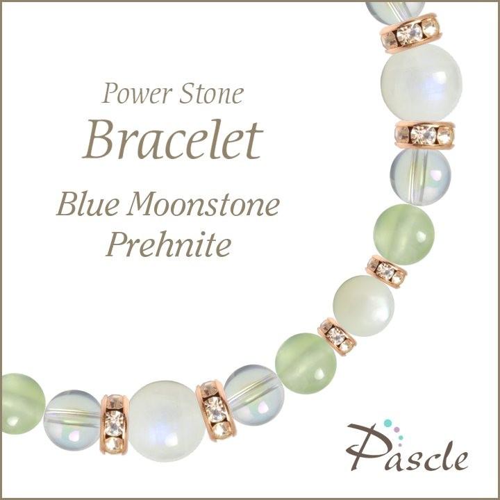 パワーストーン ブレスレット ブルームーンストーン・プレナイト 恋人・夫婦円満 縁結び 誕生石 6月 仕事運 願望成就 | 