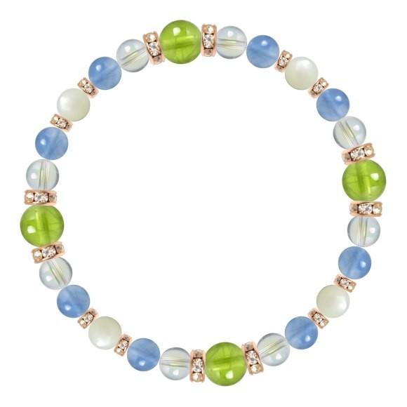 パワーストーン ブレスレット ペリドット・ブルーフローライト 誕生石 8月 恋人・夫婦円満 人間関係 癒し 願望成就 |  | 01