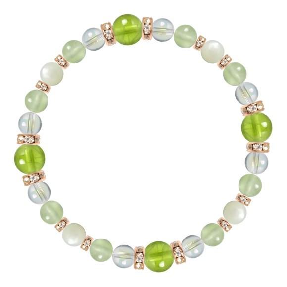 パワーストーン ブレスレット ペリドット・プレナイト 誕生石 8月 恋人・夫婦円満 人間関係 仕事運 願望成就 |  | 01