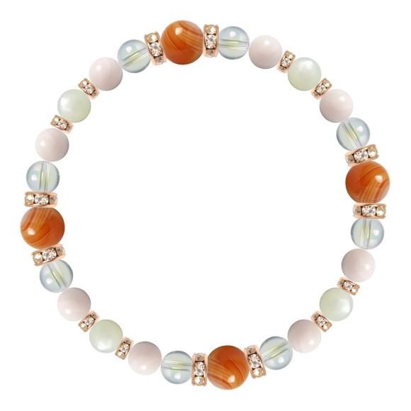 パワーストーン ブレスレット サードオニキス・ピンクカルサイト 誕生石 8月 恋人・夫婦円満 結婚運 仕事運 人間関係 |  | 01