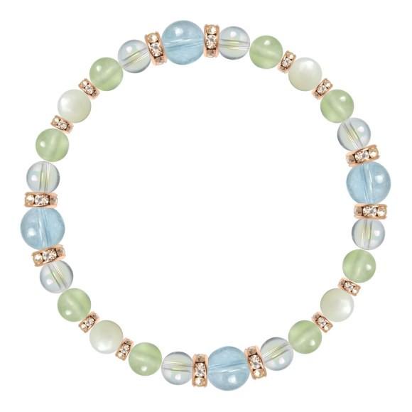 パワーストーン ブレスレット ブルートパーズ・プレナイト 仕事運 縁結び 誕生石 11月 願望成就 |  | 01